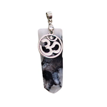 Howlite Pendant – Natural White Crystal for Calmness, Stress Relief & Serenity