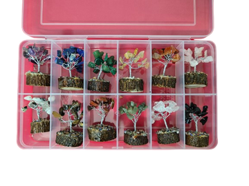 7 Chakra Crystal Tree Box – Natural Healing Gemstone Trees for Energy Balance & Positive Vibes