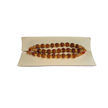 5 Mukhi Rudraksha Rakhi (Indonesian Beads) for Peace & Protection – Set of 3