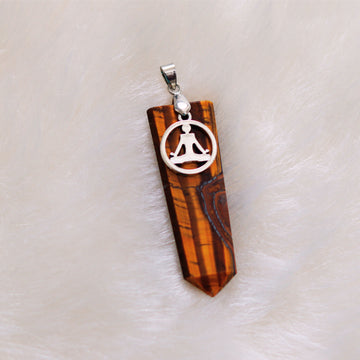 Tiger Eye Pendant – Natural Healing Crystal for Strength, Confidence & Protection