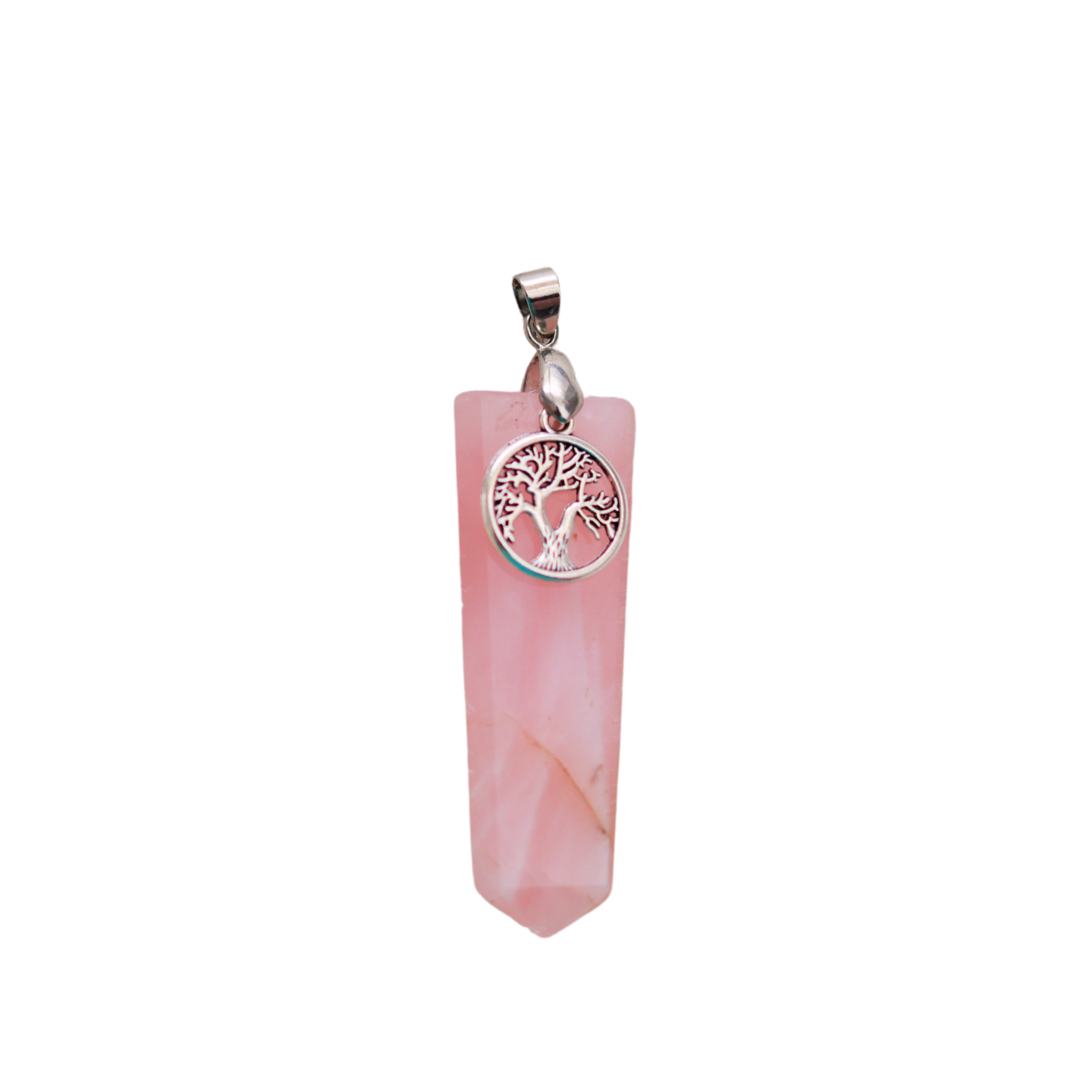 Kishori Ventures Eternal Embrace Rose Quartz Point Pendant - Timeless Affection