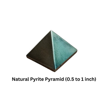 Natural Pyrite Pyramid for Wealth, Protection & Energy Healing (0.5 to 1 inch)